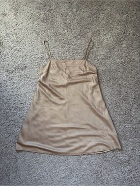 Abercrombie & Fitch Champagne Slip Cami Dress